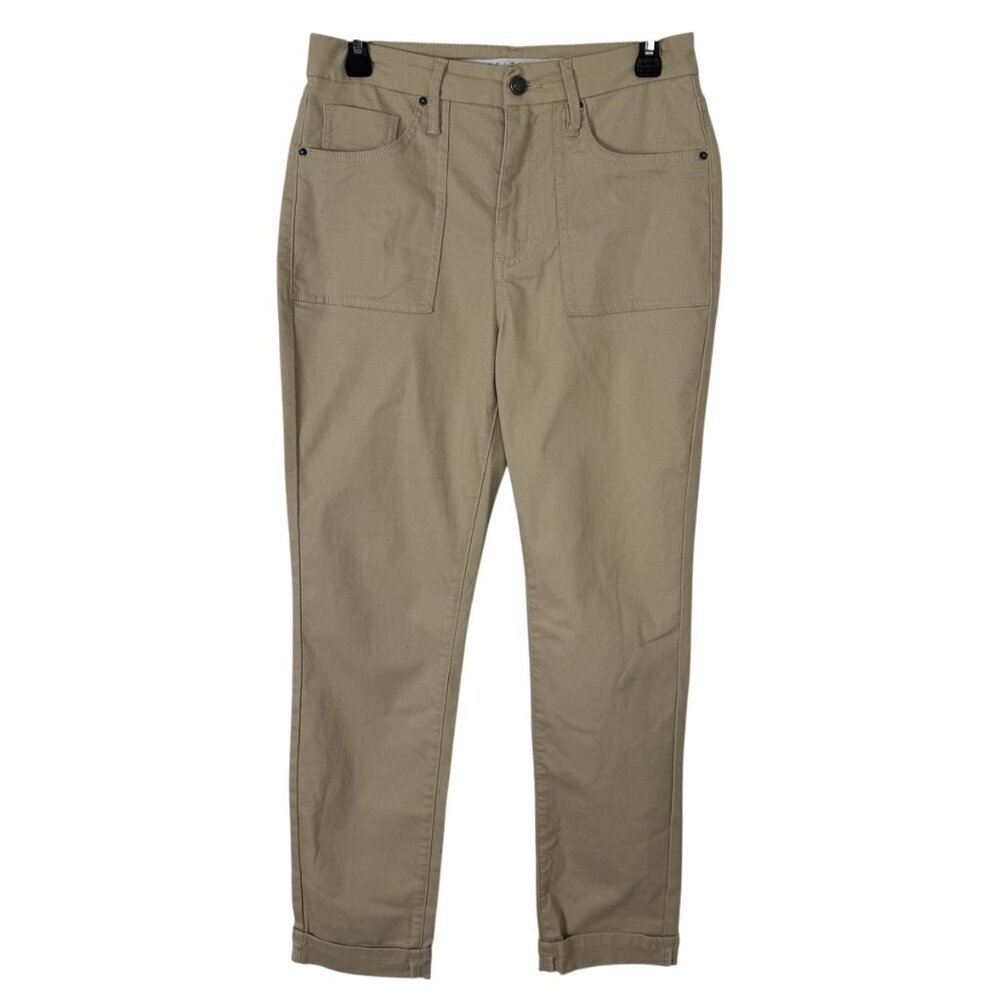 Tinseltown Khaki Brown Casual Pants Junior Size 7 Straight Leg Cuffs Classic EUC